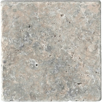 TRAV ANCIENT TUMBLED - 6X6, SILVER SILVER, TUMBLED